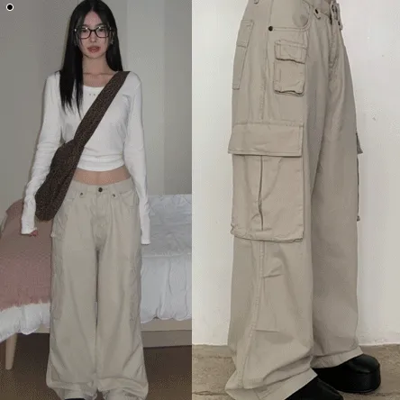 기획🐹 [기장선택/XL까지/전직원위시🖤] 카고 위시 와이드 팬츠-4color