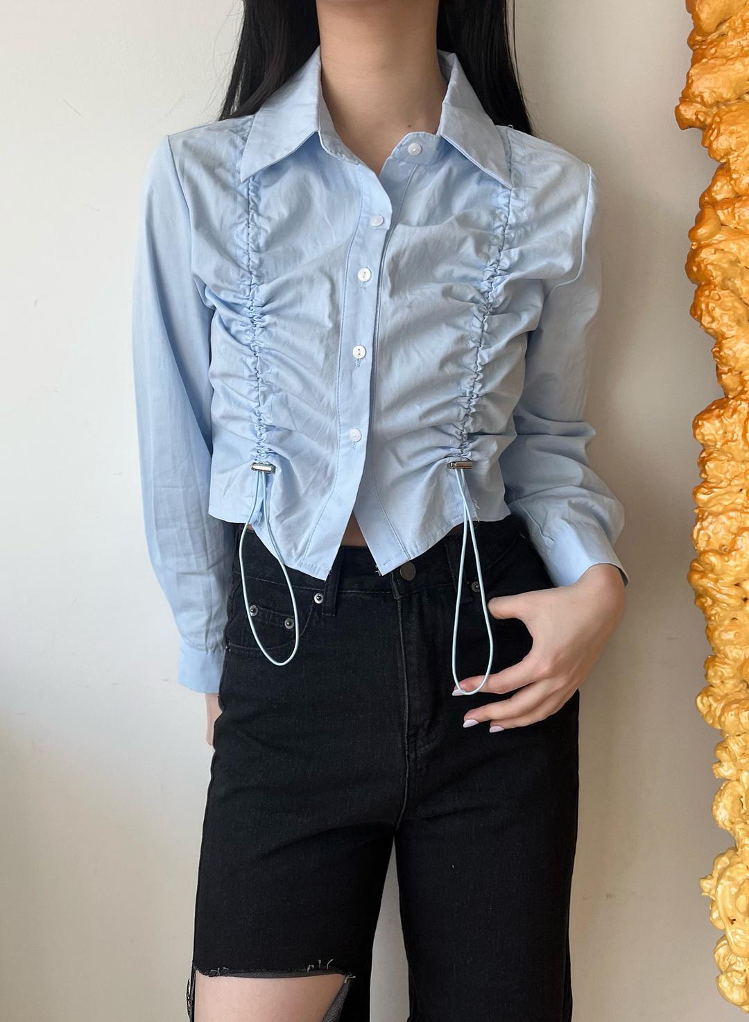 String Crop Shirts (2color)