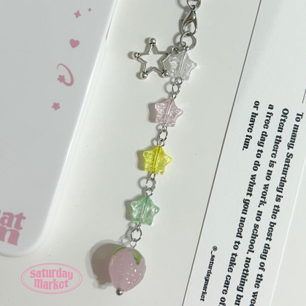 아이스 스트로베리 스타 키링 (saema)