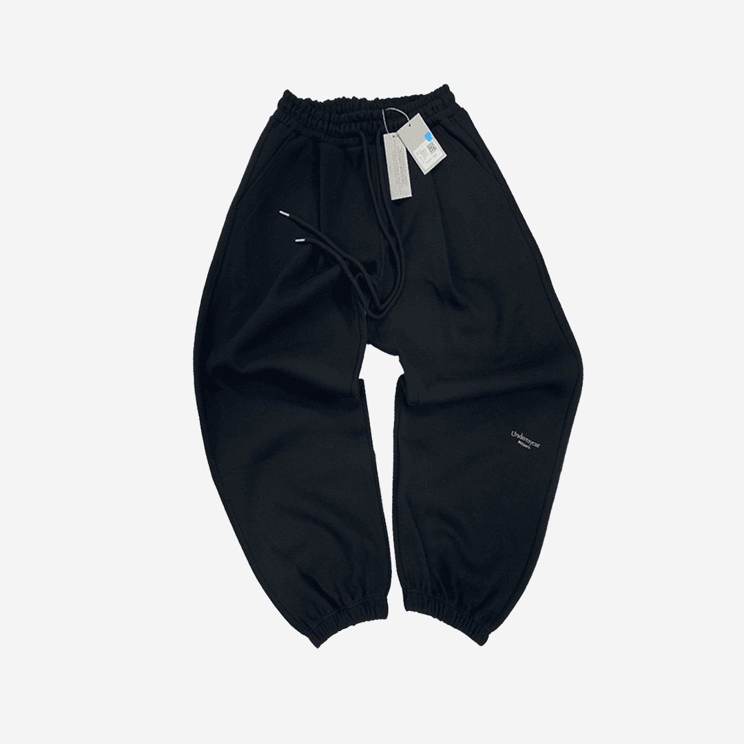 Undermycar Mu.03 Antil Fxxking Logo Play Oversized Sweat Jogger Black