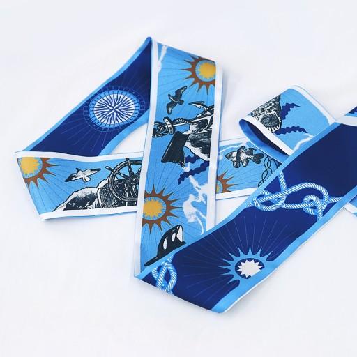 물결 트윌리 스카프