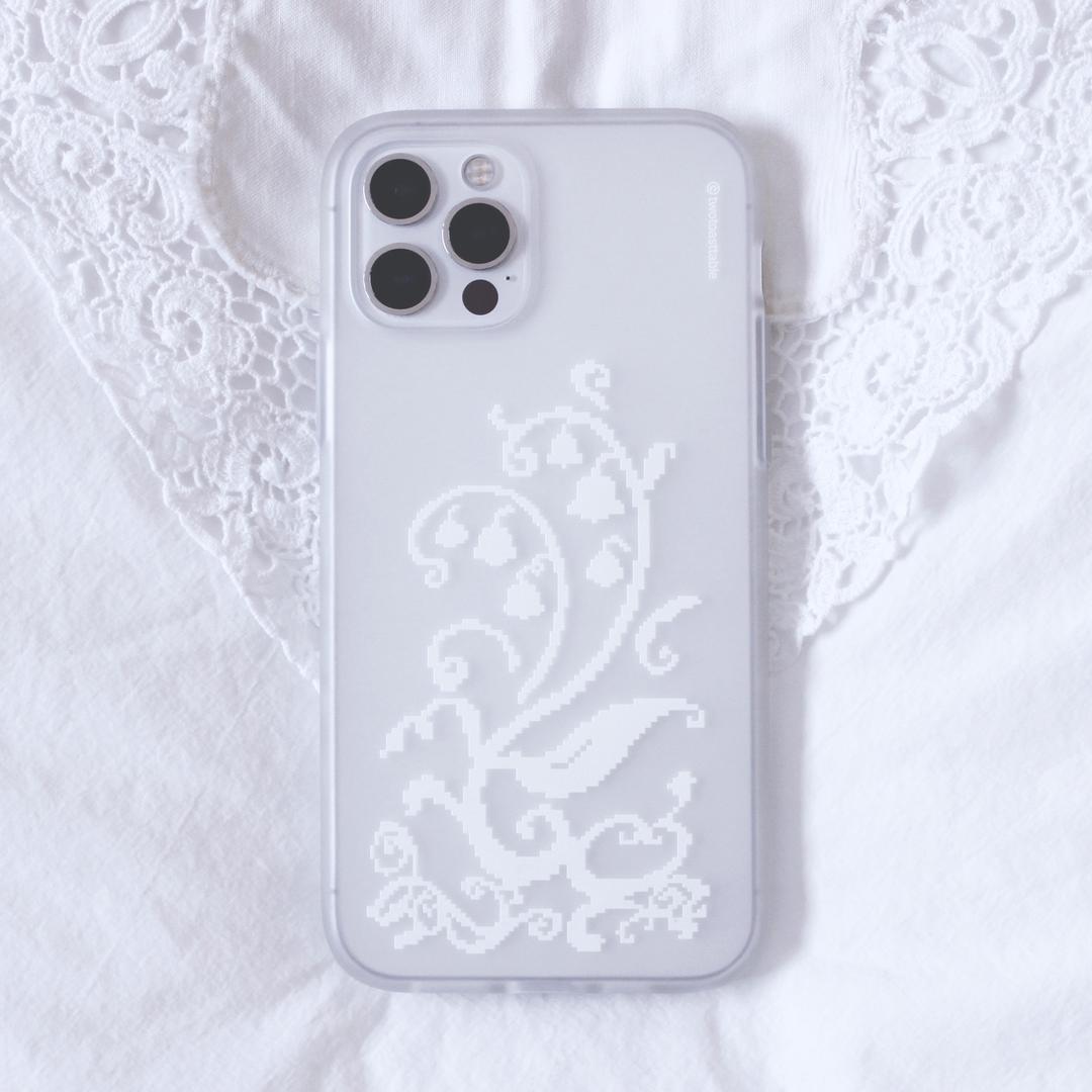 Pixel bloom case (Lily of the valley) - 반투명 젤리