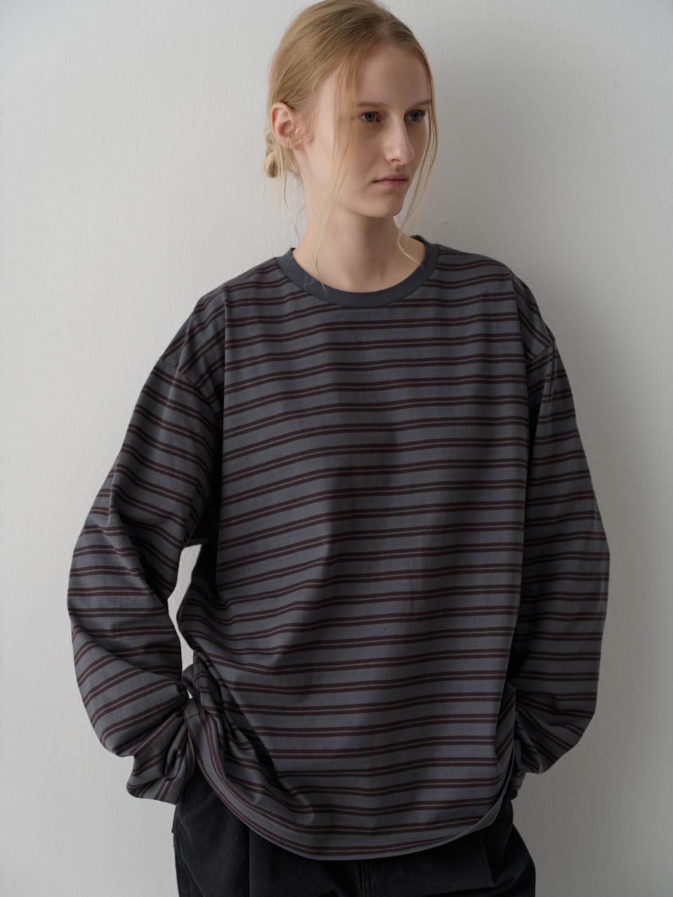 스트라이프 롱 슬리브 티셔츠_3color