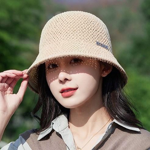 여름 버킷햇 여성 벙거지 여름 바캉스 밀짚 햇빛가리개 챙모자 - 모자 | 쿠팡