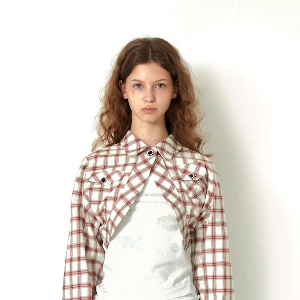 24 checked pocket bolero