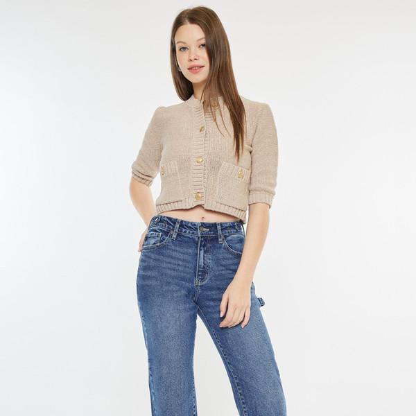 하이웨이스트 트루 스트레이트 데님 애슐리