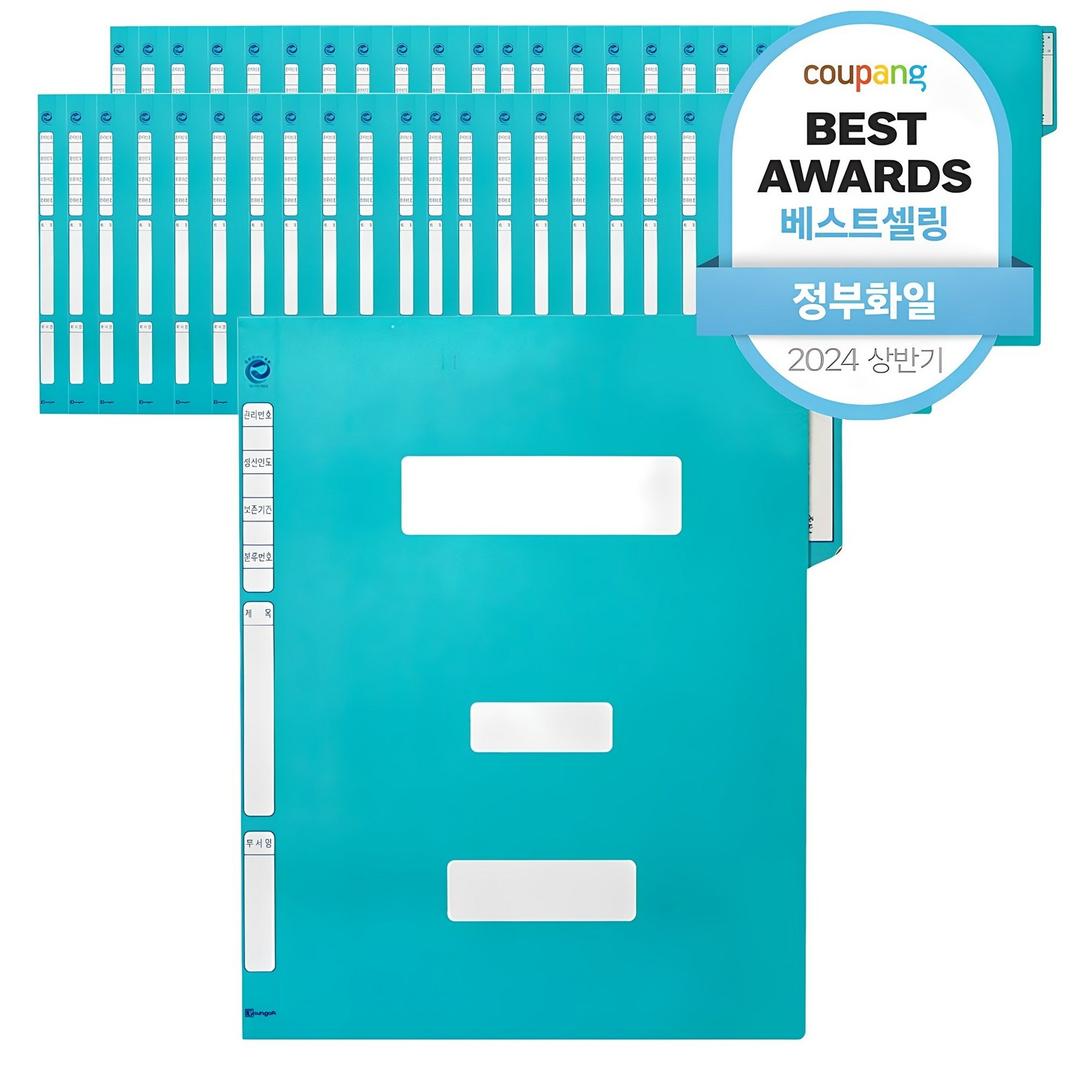 서일산업 정부화일 A4, 청색, 40개 - 정부파일 | 쿠팡