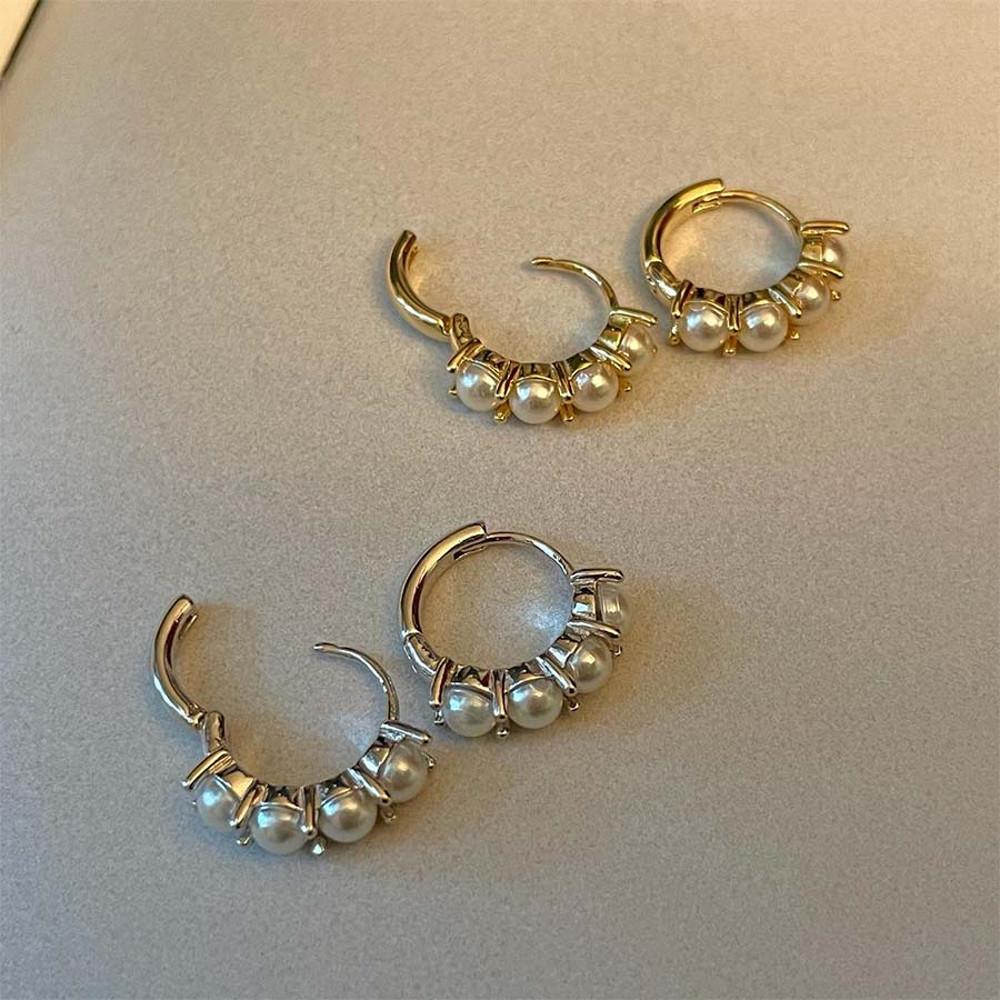 단트 미니 진주 송송 원터치 귀걸이