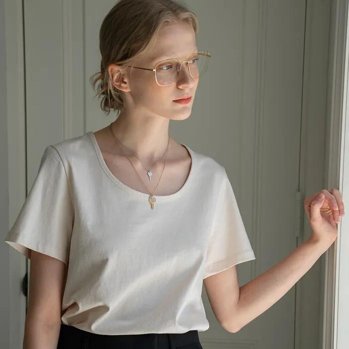 SITP5063 U-neck T-shirt_Cream
