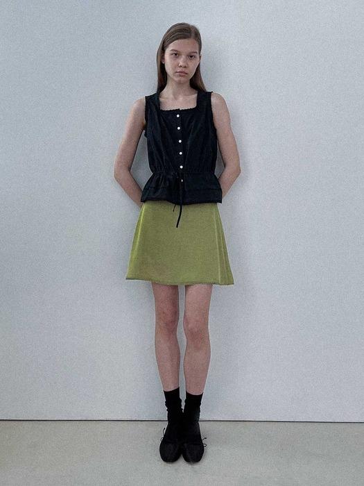 [25 SUMMER][SALT Label] ROSIE SATIN SKIRT_OLIVE