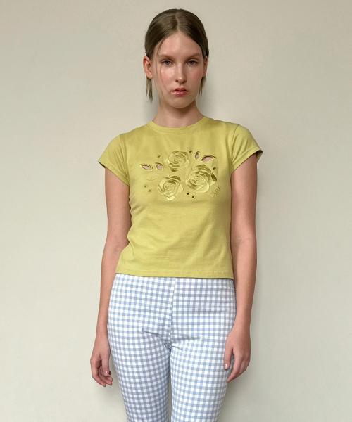 Rose Punching T-Shirt (Green)