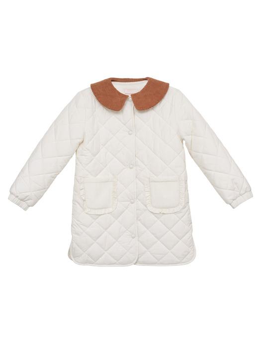 [KIDS] Corduroy Collar Quilted Jacket
