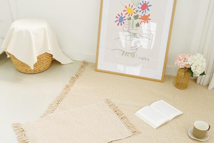 워셔블 보헤미안 태슬 여름 러그 카페트 4size
