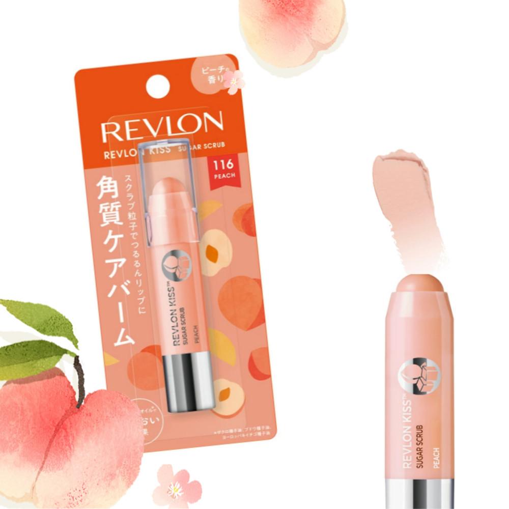 REVLON 레브론 키스 슈가 스크럽 입술 보습 각질케어 립크림 116 피치향