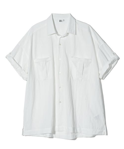 쿨링 롤업 하프 셔츠 화이트