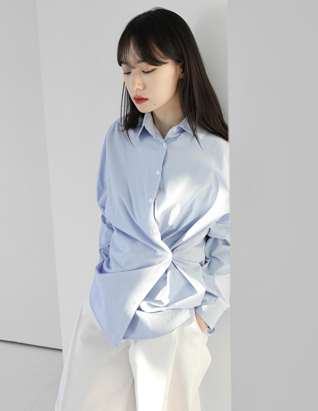 Two-way Cotton Boxy Shirts