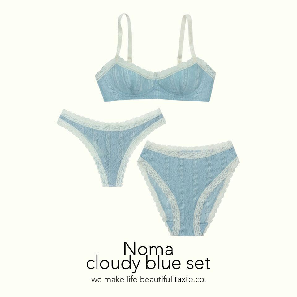Noma cloudy blue set (논와이어 브라렛 & 브리프2)
