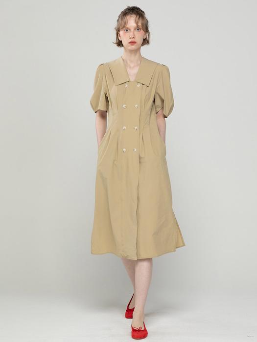 Double button dress_Beige