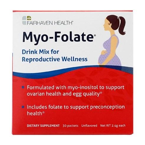 Fairhaven Health Myo-Folate 미국 페어헤븐 헬스 마이오 폴레이트 엽산 30개입 1팩, 72g, 1개 - 기타건강식품 | 쿠팡