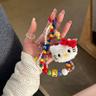 5type Kitty Hawaiian Stap Keyring 컬러풀 키티 비즈 키링