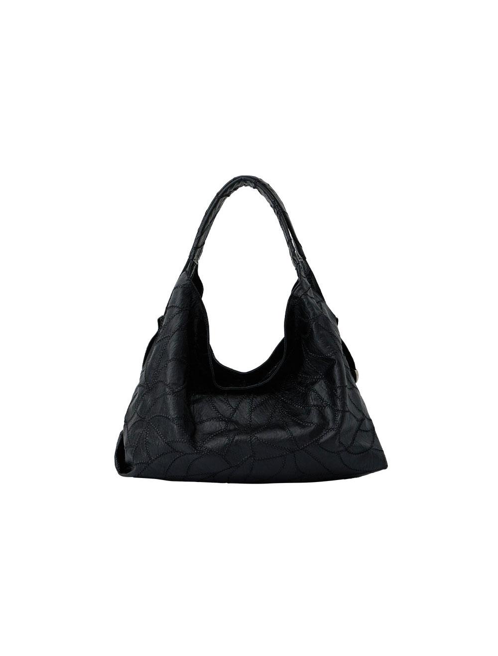 (10월 2일 예약배송) CACTUS HOBO BAG [Black]