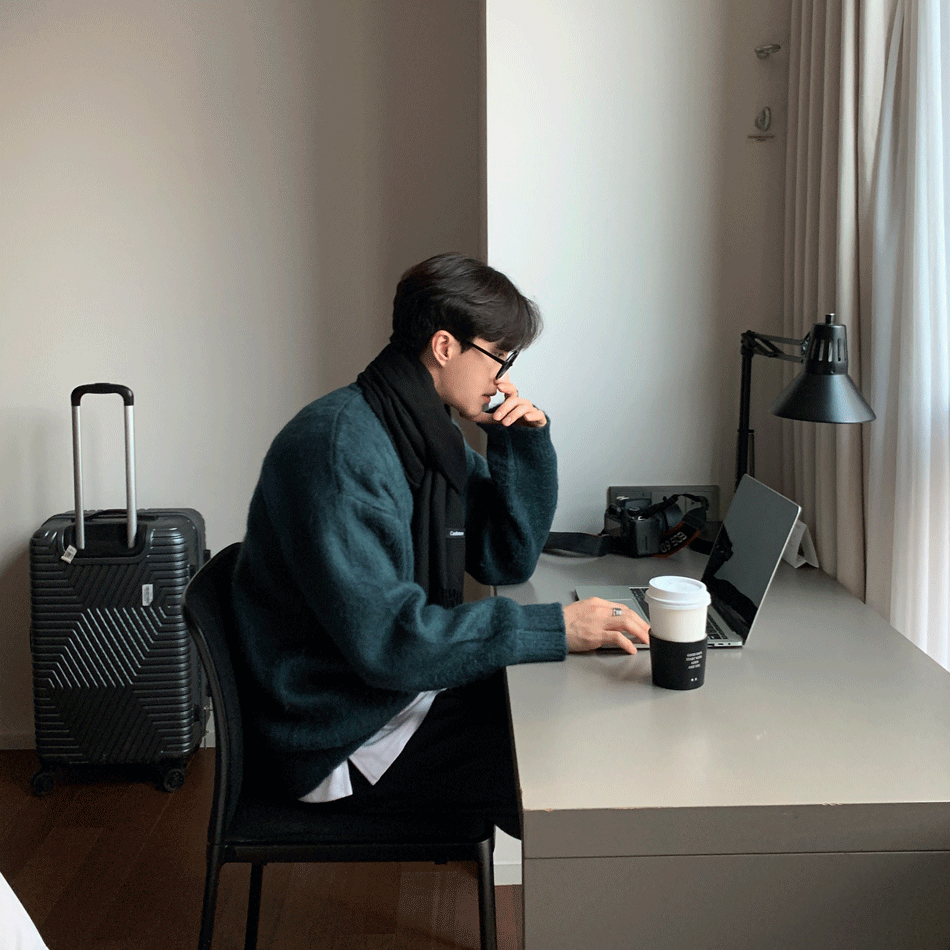 룩 빌리 모헤어 오버니트