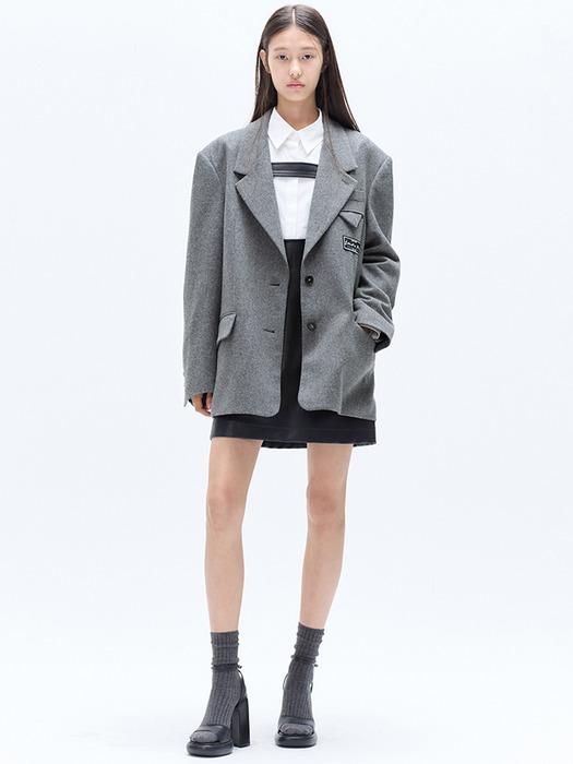 OVERSIZED TAILORED WOOL JACKET_GREY