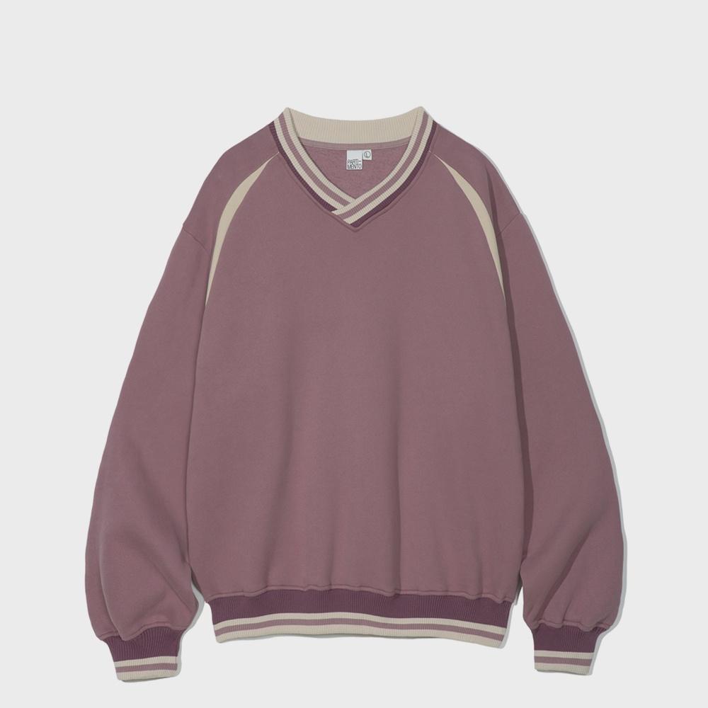 Sporty Overfit Sweatshirts Smoke Pink