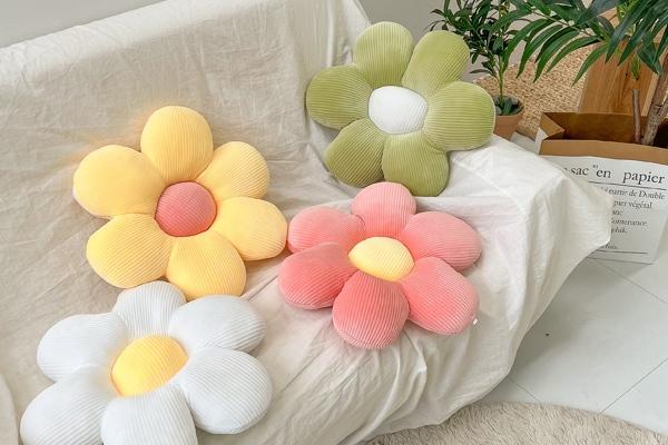 4color 꽃방석쿠션 인테리어소품