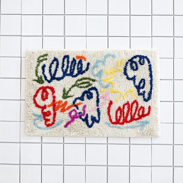두들 러그 발매트(color)