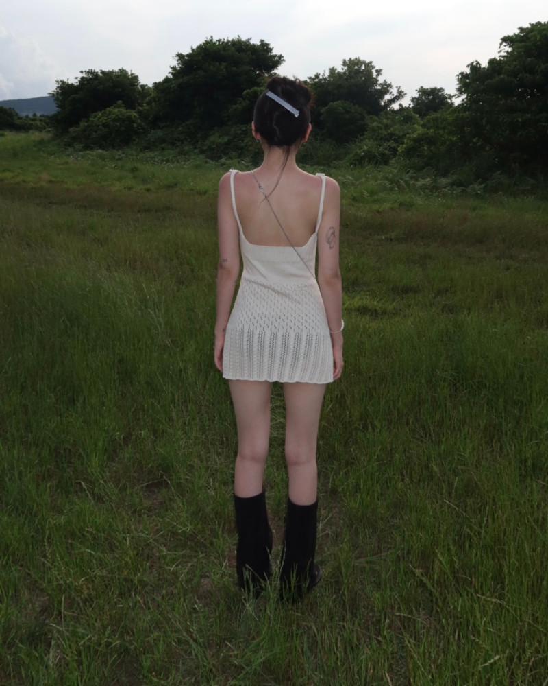 BEIGE KNIT OPS 베이지 니트 원피스