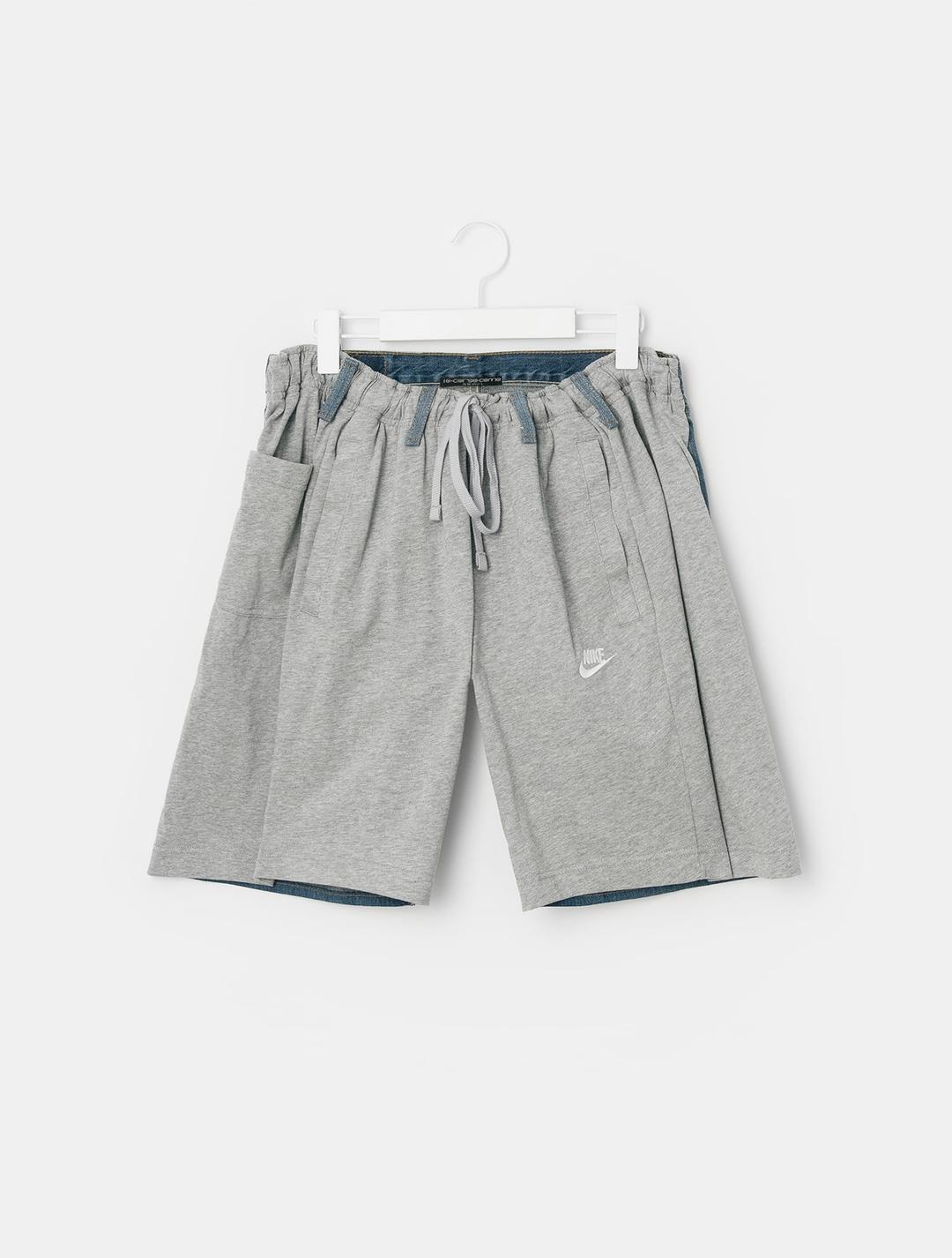 (Men) Over Jogging Shorts - Blue/Light Grey