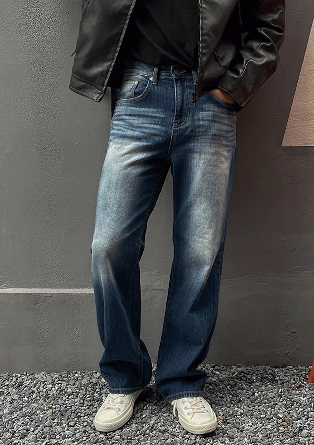 램키드 슬랍 데님 팬츠