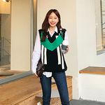 브이 니트조끼-vest