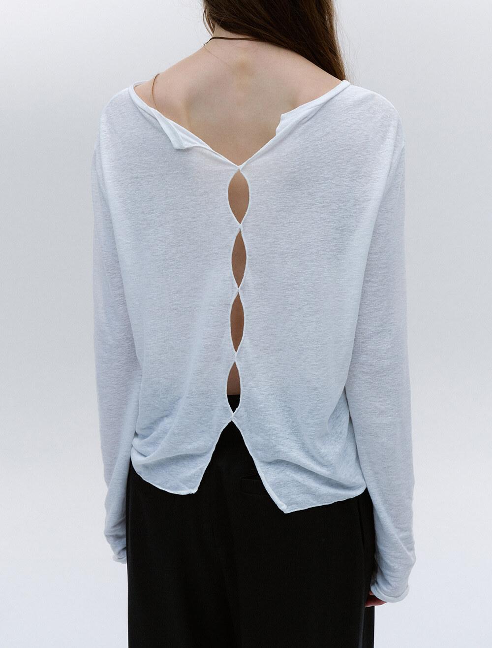 CUT-OUT DETAIL LAYERED TOP [IVORY]