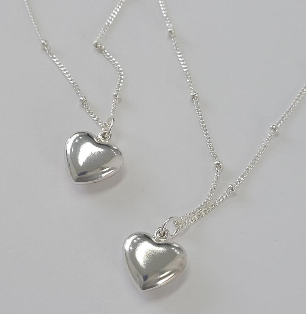 에벤 데일리 / 심플 미니 하트 목걸이 실버925/ 데일리
