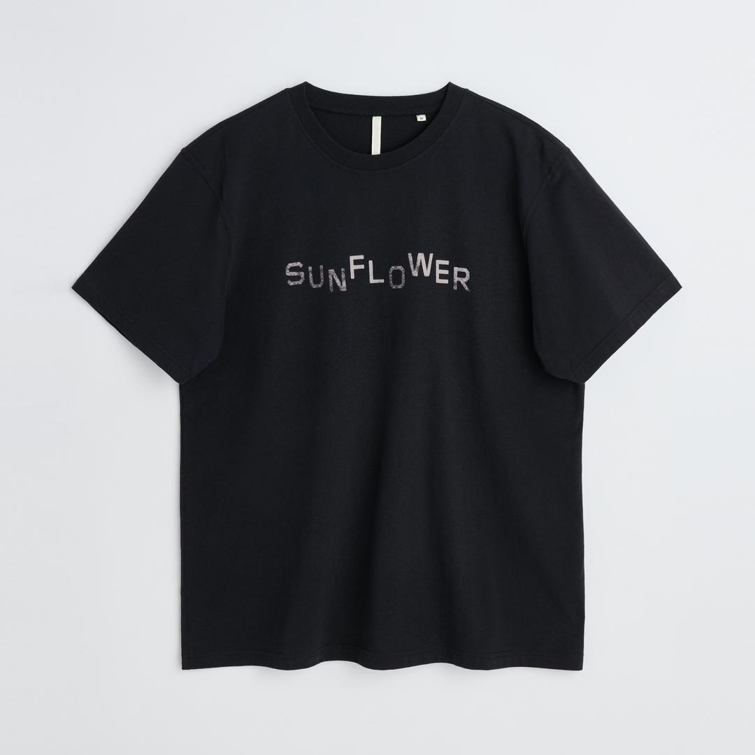 SS24 SUNFLOWER EASY OVER DYED TEE BLACK