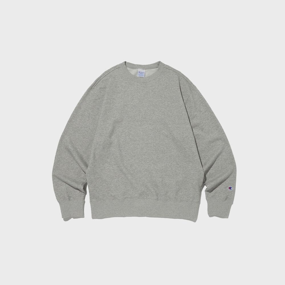 [ASIA][한국별주] 오버핏 논기모 크루넥 스웨트셔츠 (NORMAL GREY) CKTS4F400G2