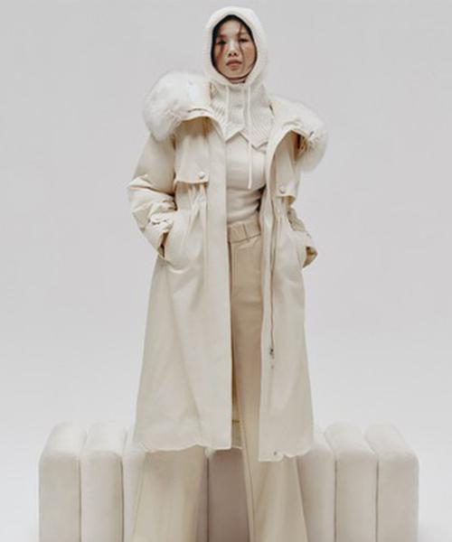 더엣지(THEATG)  폭스퍼 후드 야상 롱 구스다운 - 사이즈 & 후기 | 무신사