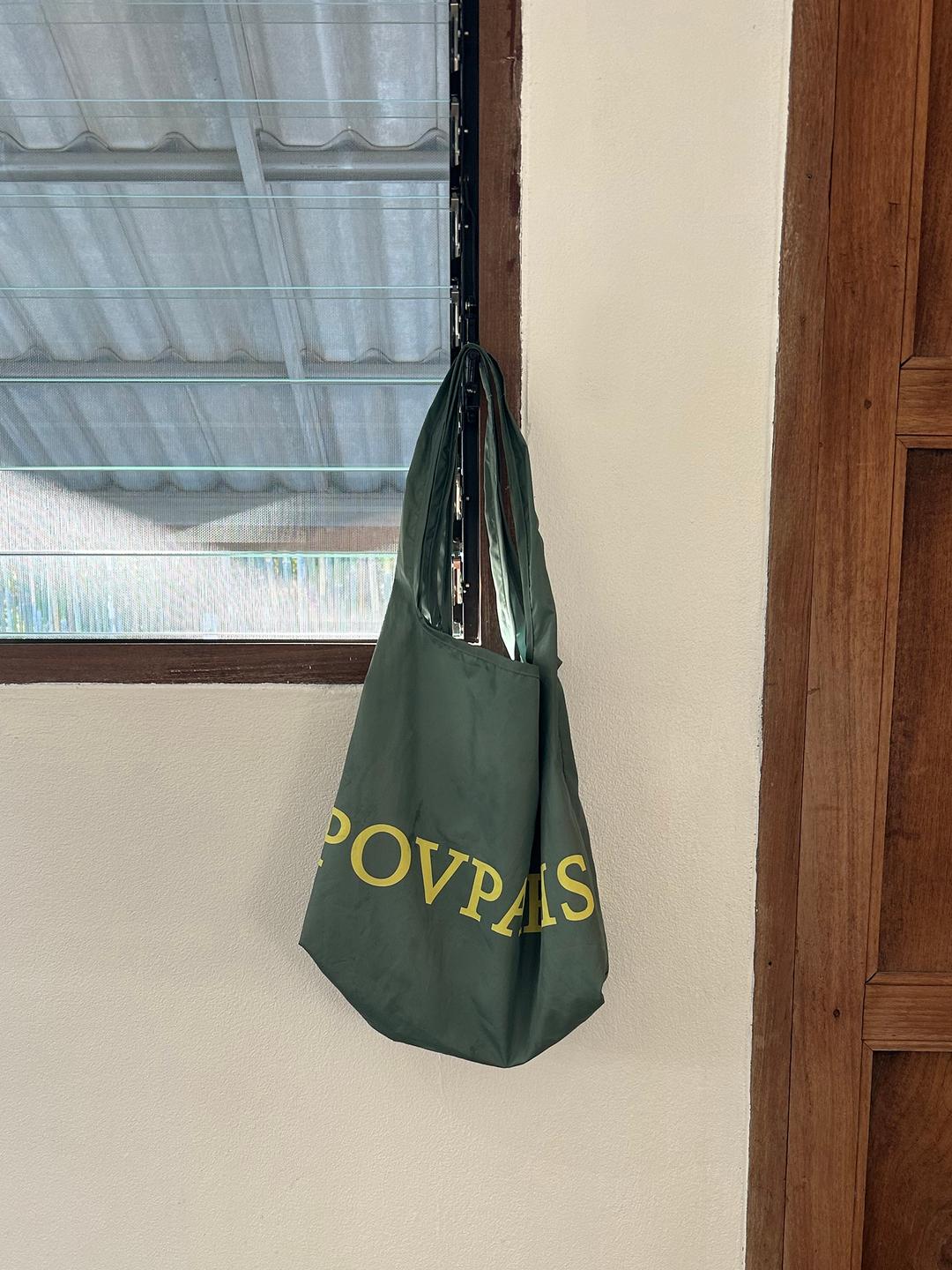 SHOPPER BAG GREEN YELLOW 쇼퍼백