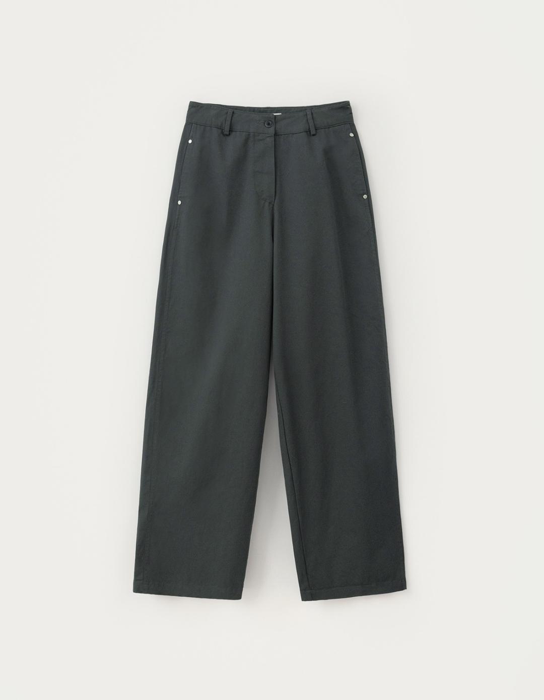 4.24 출고 Bess Cotton Pants - Charcoal