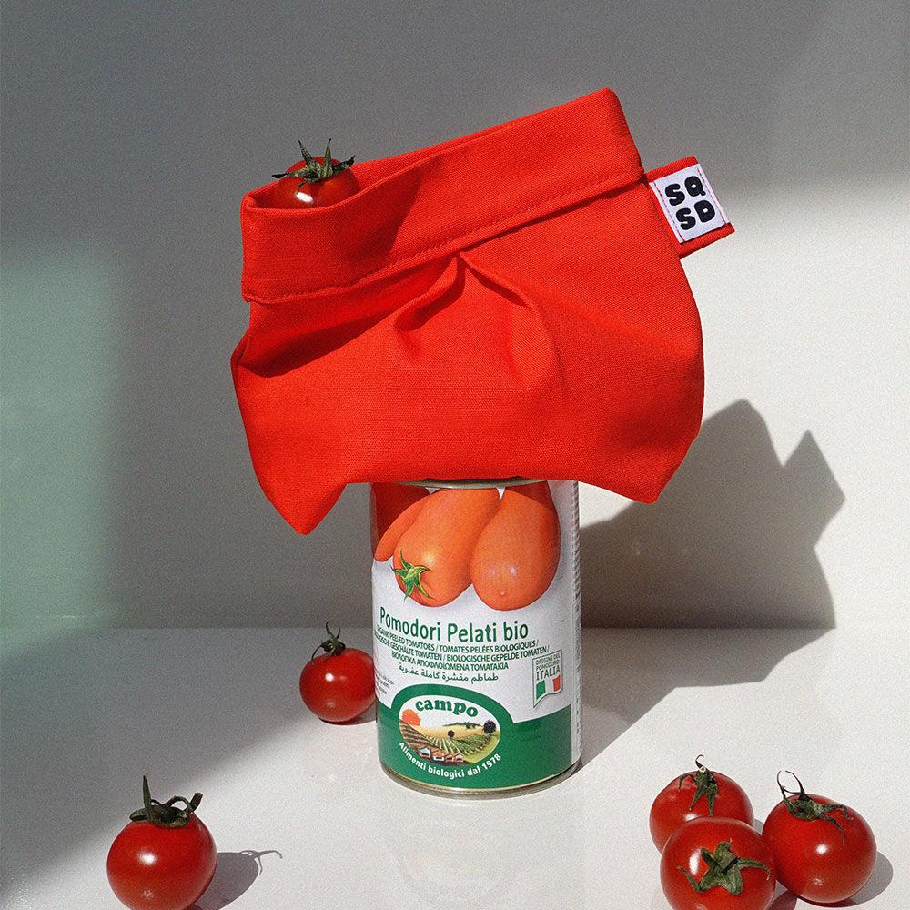 [스퀘어샌드] MERONG POUCH (tomato red) 메롱 파우치 (토마토 레드)
