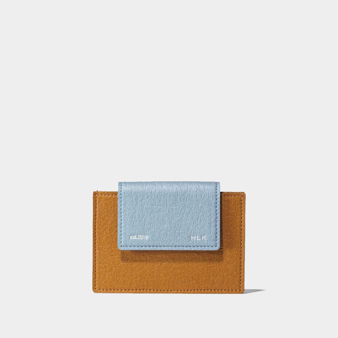 [프리오더] 세미 플립 카드 지갑 / Sami Flip Card Wallet [카멜블루]