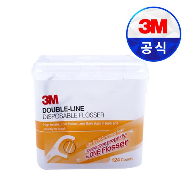 3M 더블라인치실 일회용치실 치간칫솔 (1박스124EA)