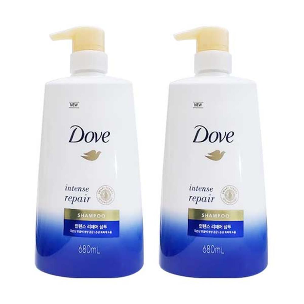 도브 인텐스 리페어 샴푸 680ml 2개팩 극손상모발 영양공급