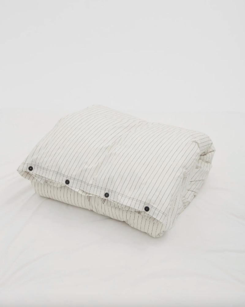 Tekla Stussy Percale Bedding Duvet Cover Hand Drawn Stripes 테클라 스투시 퍼케일 베딩 침구 이불 커버