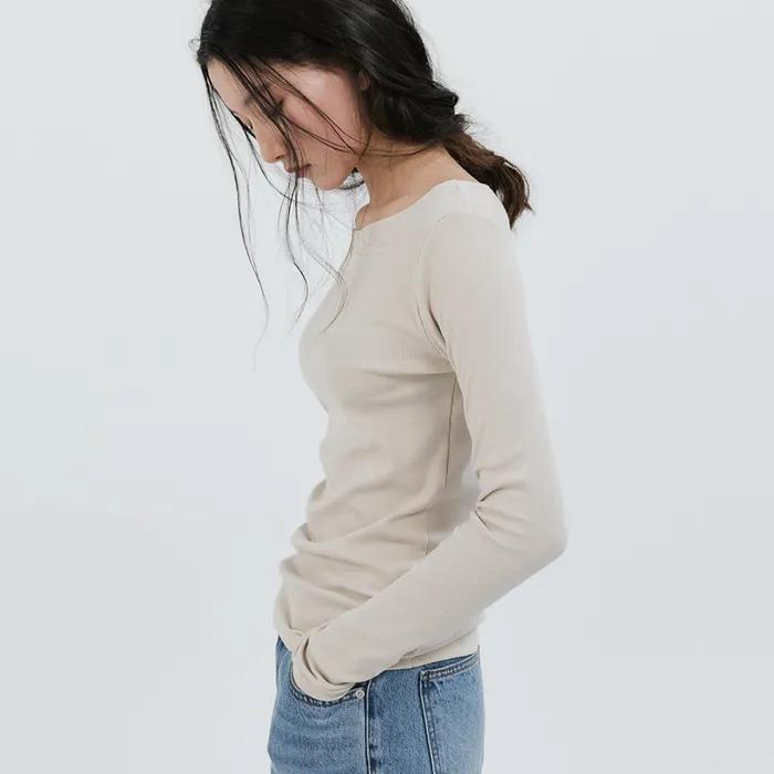 [2차 리오더]Boatneck T-Shirt (Beige)
