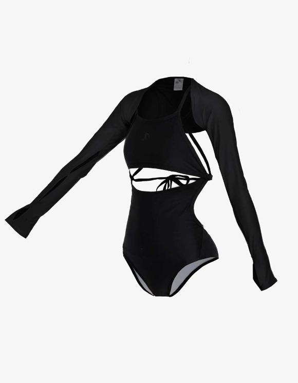 Revesible Underboob Swimsuit - Black