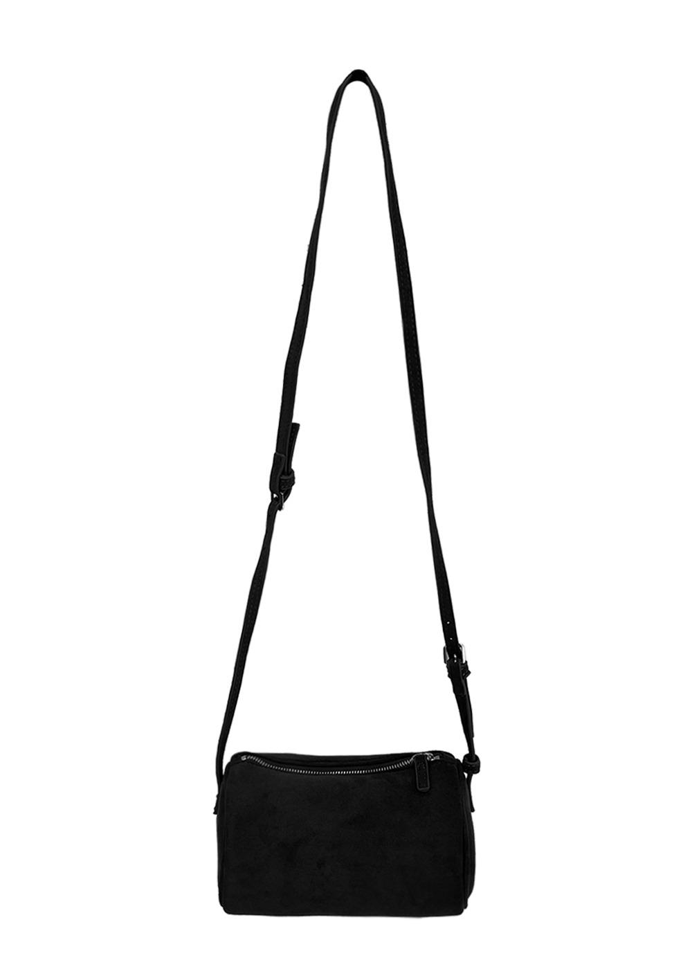 no.272 suede black fuse mini cross bag