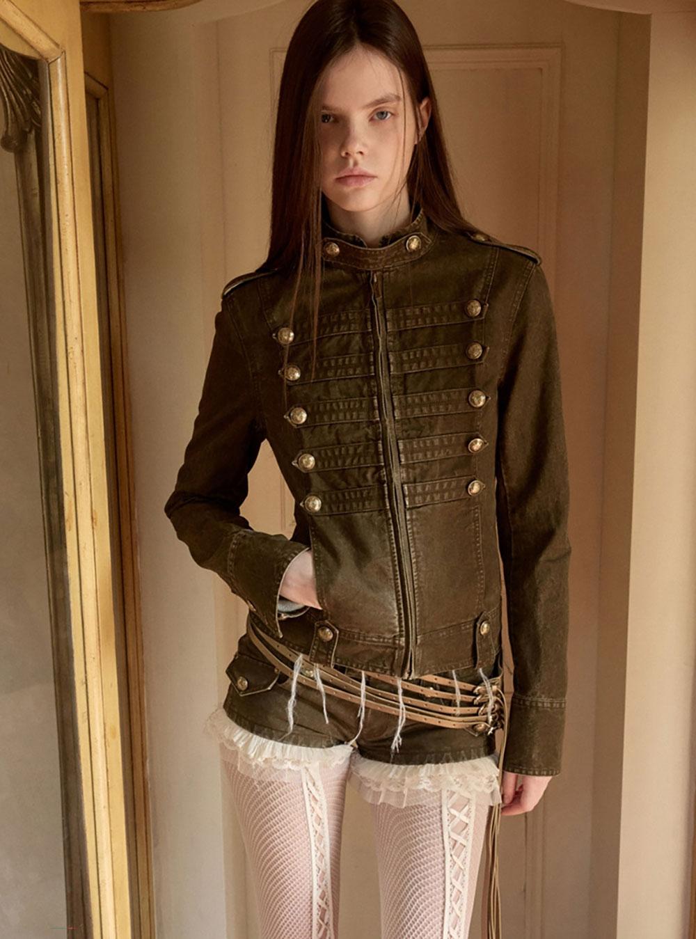 Double-Breasted Napoleon Jacket (2color)